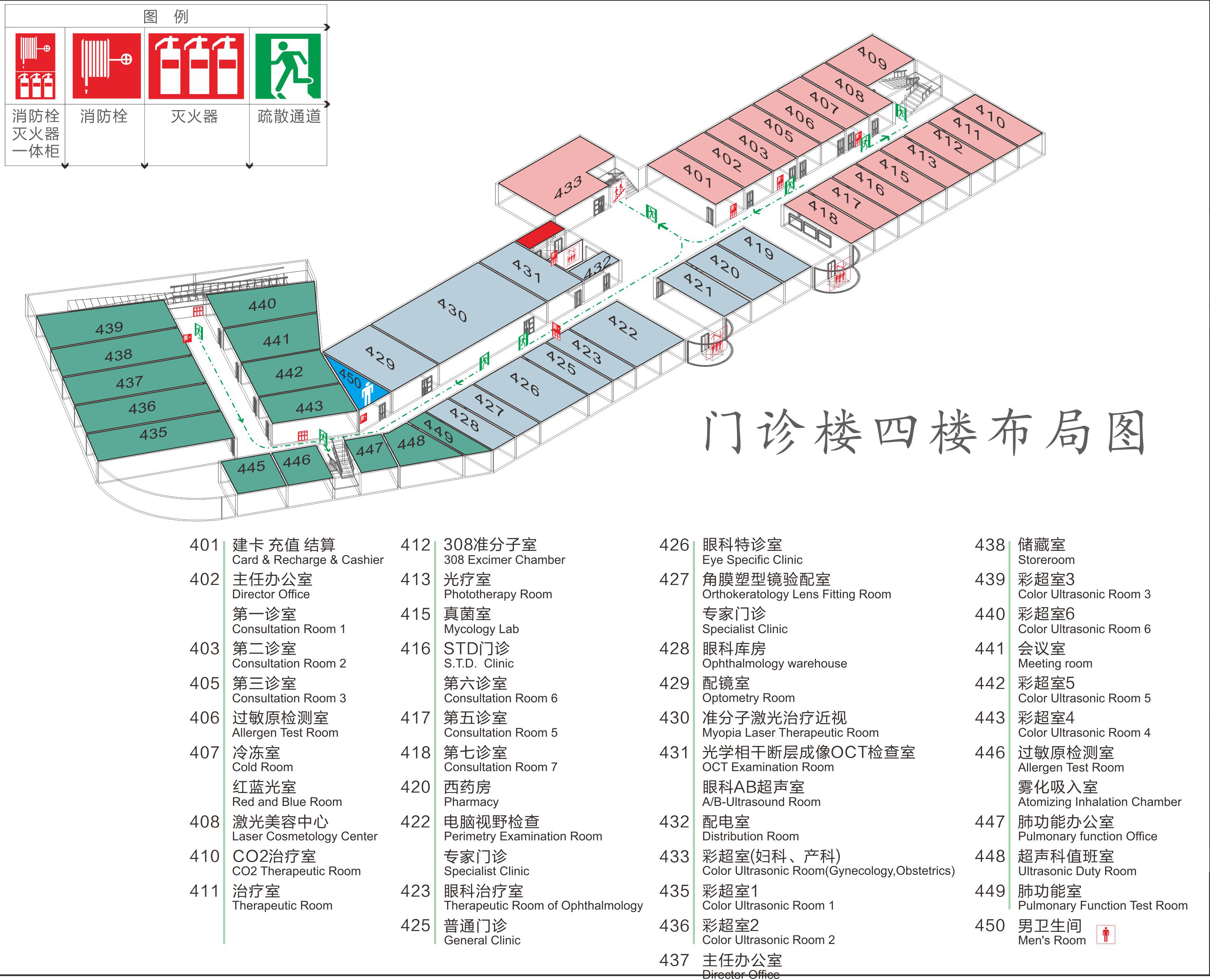 門診4樓平面圖
